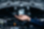 Hand of mechanic holding car service and checking
