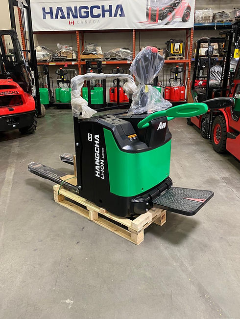 green forklift