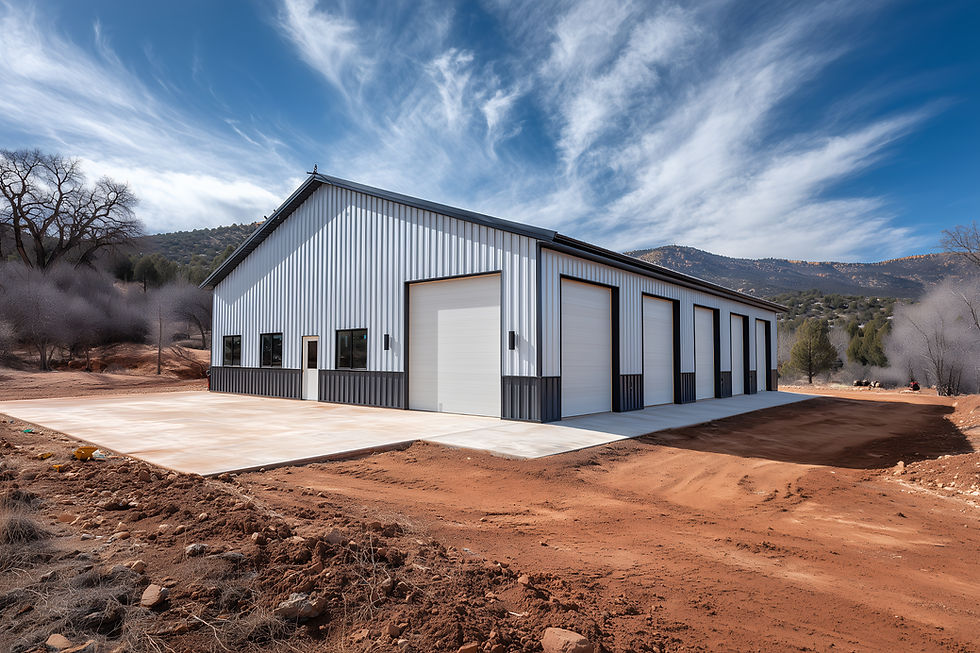 Modern pre-engineered metal building
