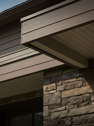 Siding of a house