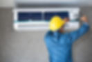 Technician man repairing ,cleaning and maintenance Air conditioner