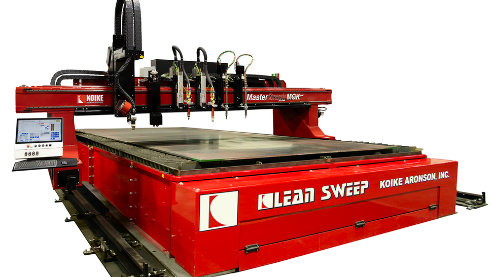 A CNC plasma cutting machine efficiently cuts through metal with precision and advanced technology.