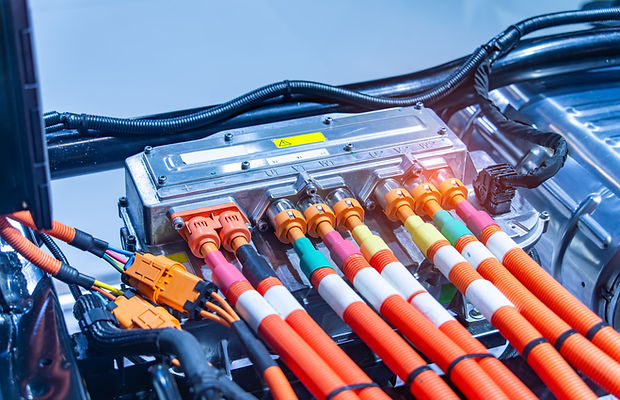 Electrical truck car engine control unit of the car