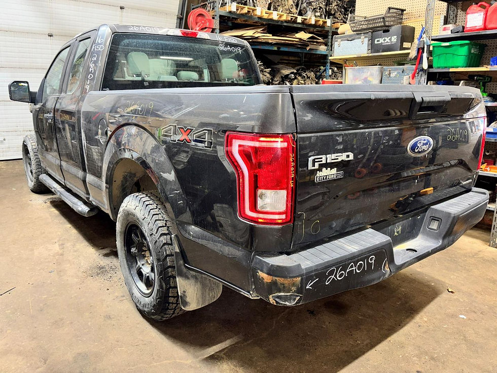 Back left view of a 2016 F150 XL 4X4 3.5L