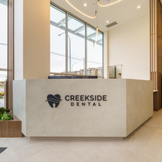Creekside dental reception
