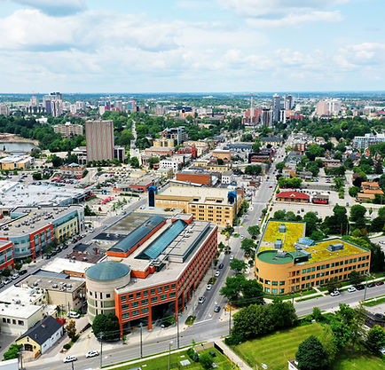 Aerial scene of Waterloo