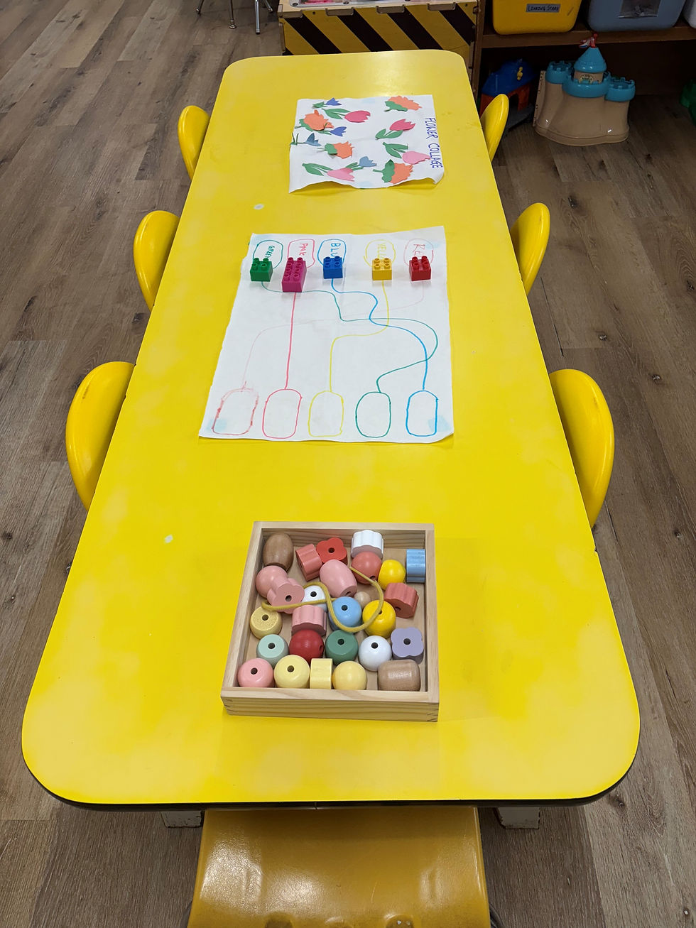 Yellow Playing table in the room