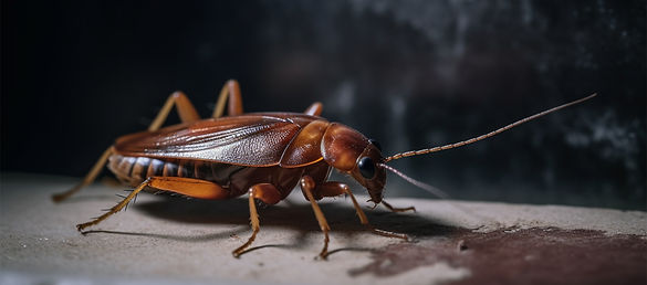 A cockroach on the floor