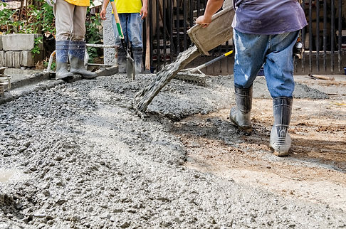 Men Cementing Road 