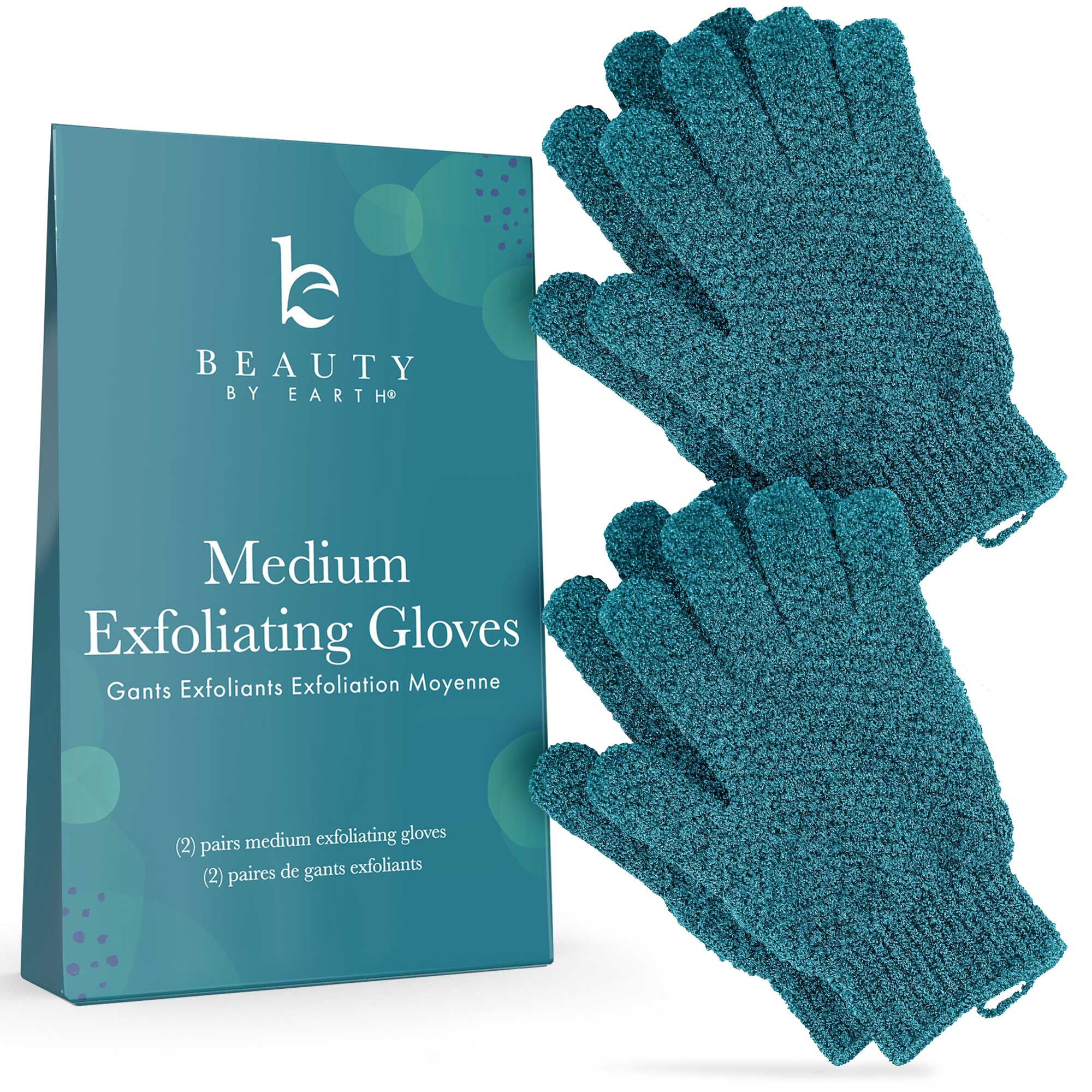 Exfoliating Shower Gloves - (4/Pack): Medium Exfoliation