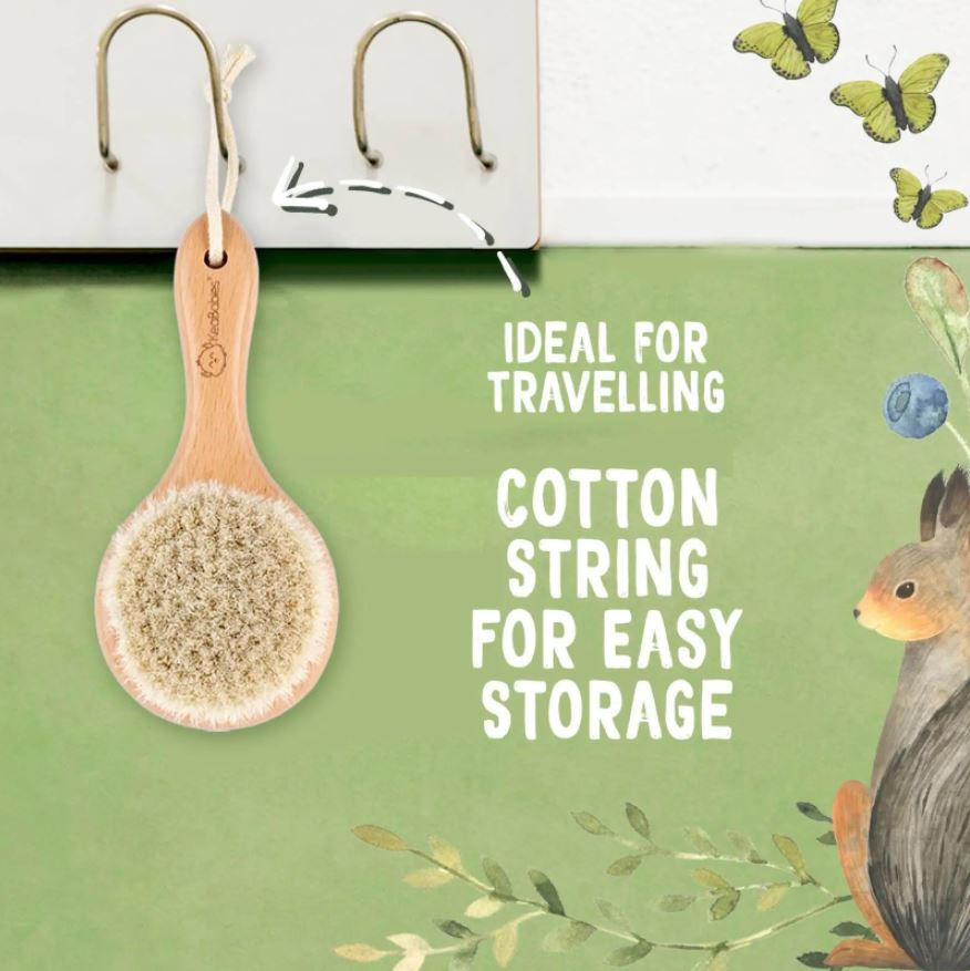 Thumbnail: Baby Wood Round Hairbrush