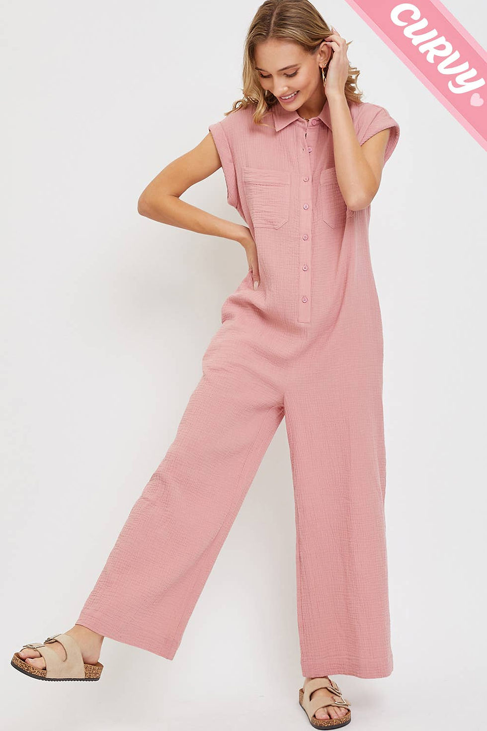 Thumbnail: COTTON GAUZE JUMPSUIT