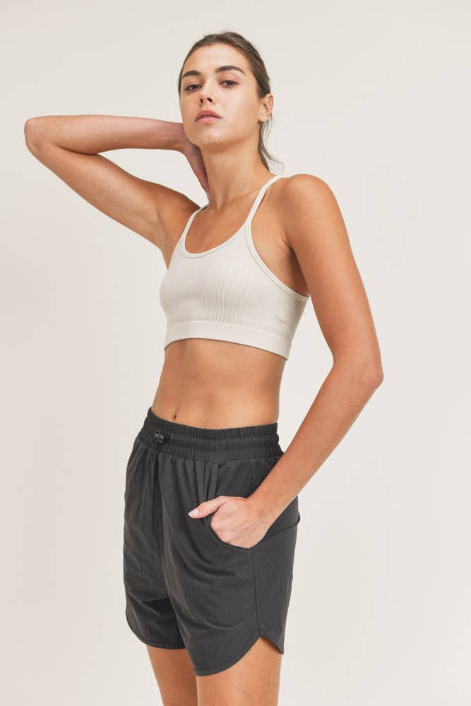 Thumbnail: Mineral Washed Racer Cami Sports Bra