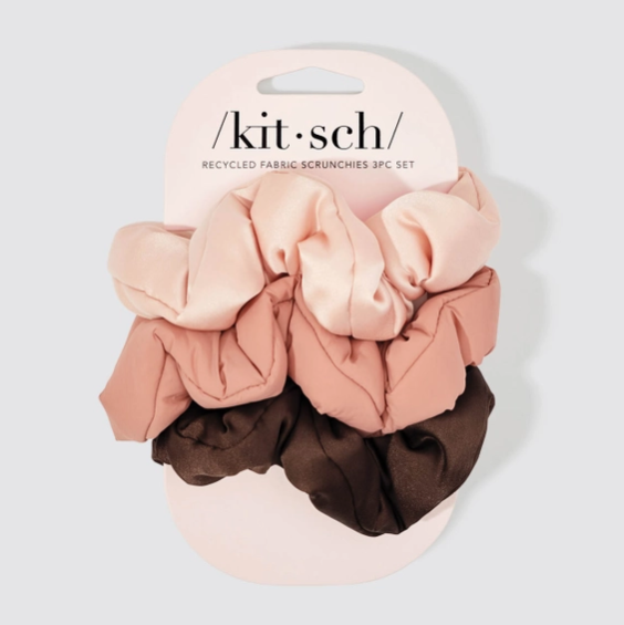 Thumbnail: Set/3 Cloud Scrunchie - Rosewood