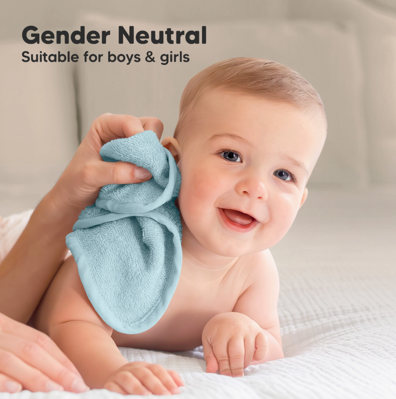Thumbnail: 6pk Baby Wash Cloths (Depth)