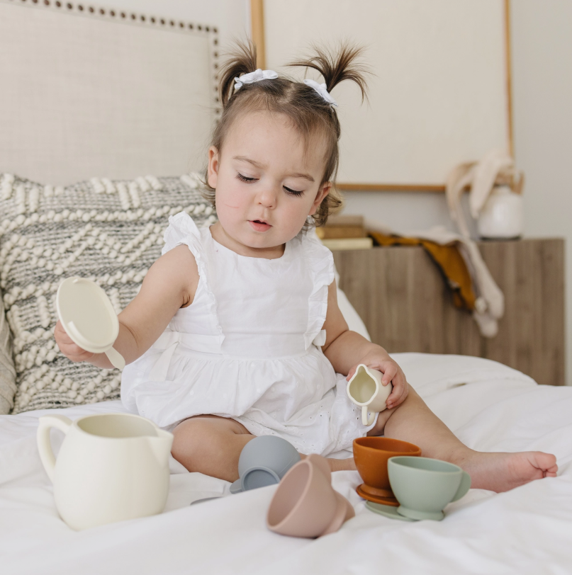 Thumbnail: Silicone Tea Set - Cream