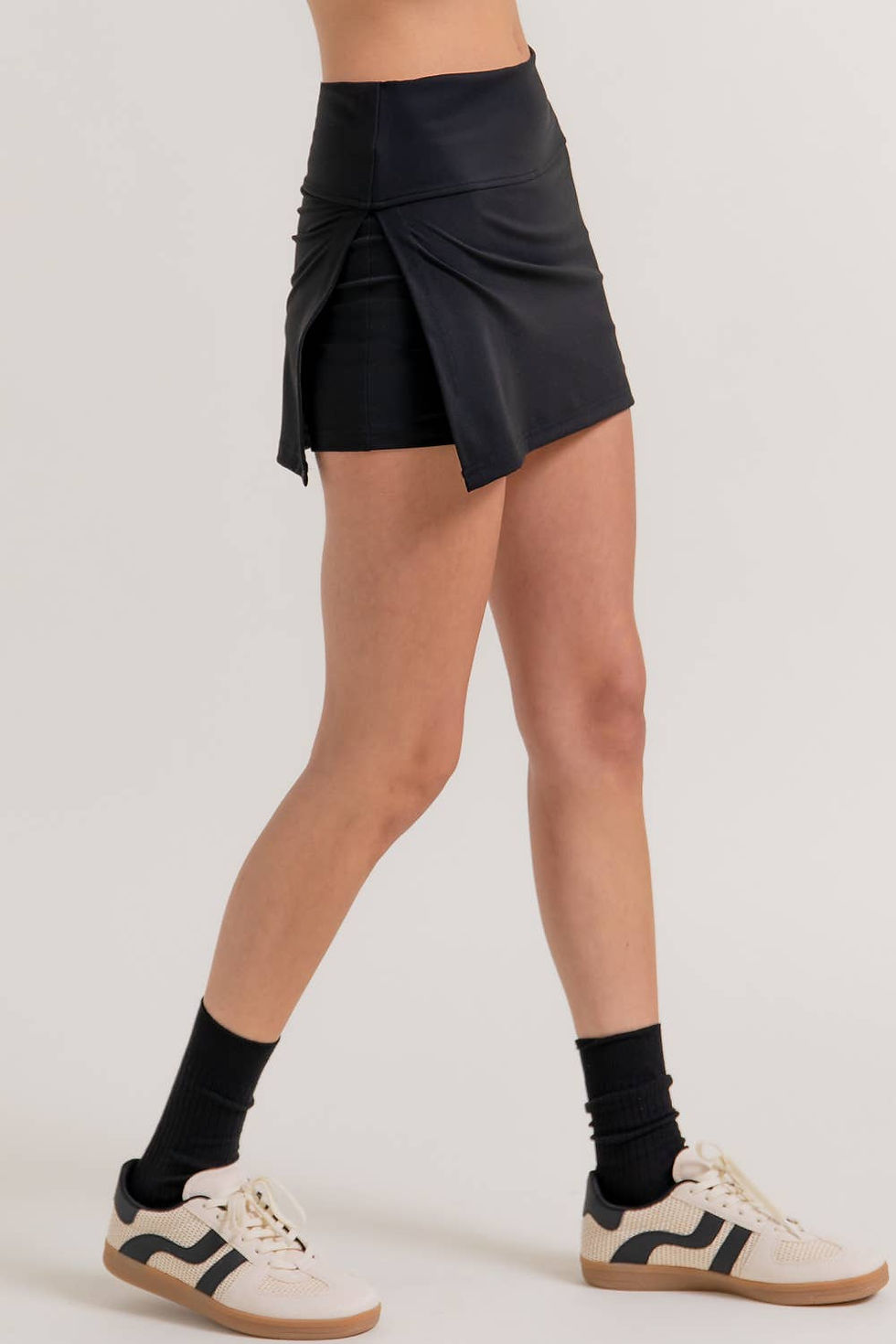 Thumbnail: Side Slit Skort - Black