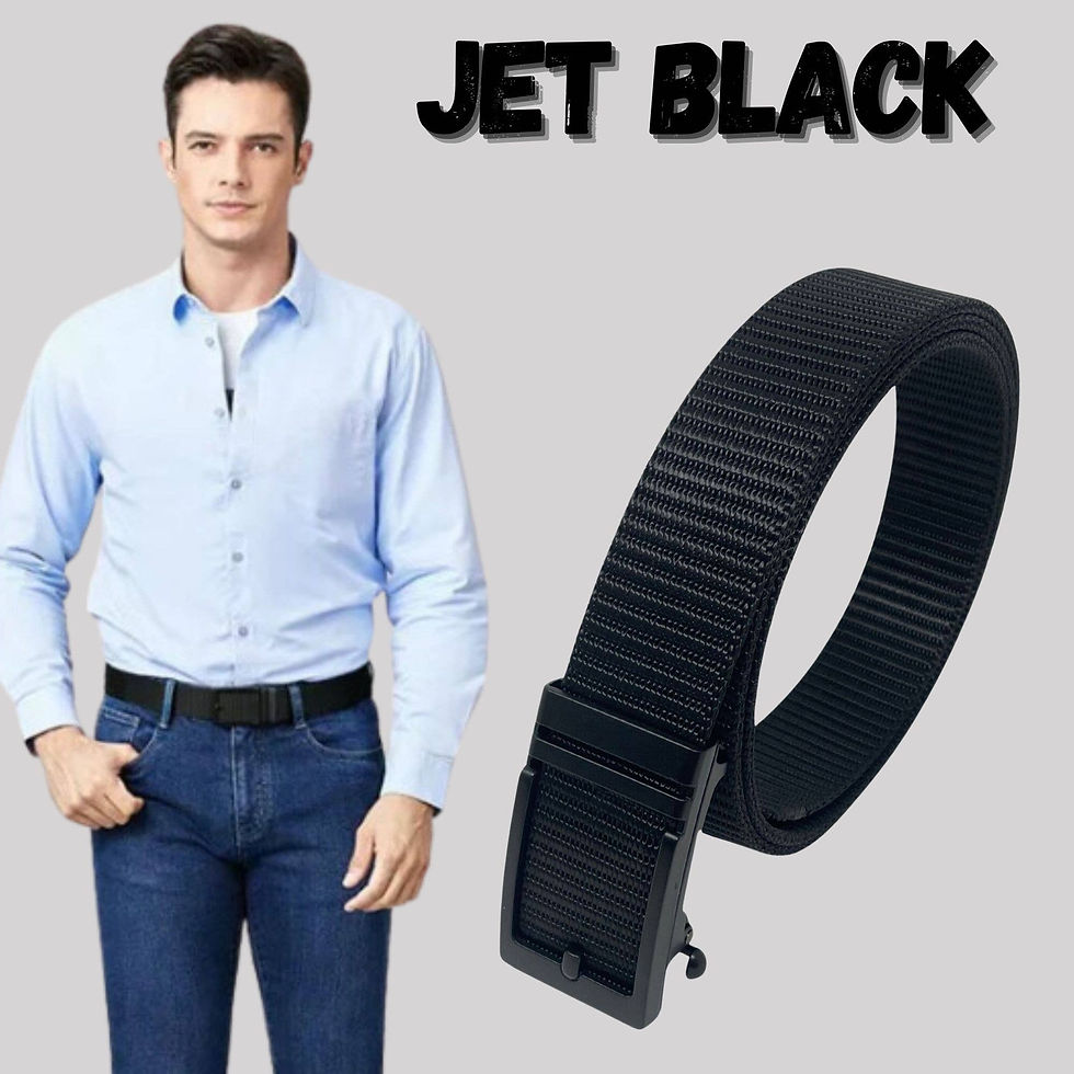 Thumbnail: Nylon Ratchet Belt - Black (Large)