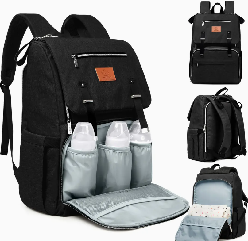 Explorer Diaper Backpack (Trendy Black)