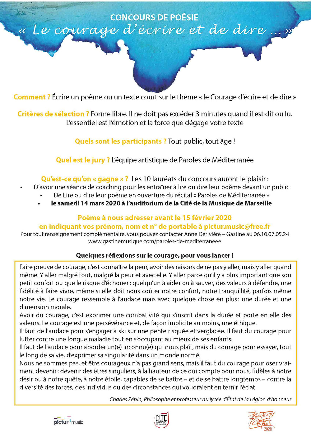 Le Courage D Ecrire Et De Dire Grand Concours De Poesie Marseille Mars Le Courage D Ecrire Et De Dire Grand Concours De Poesie Marseille Mars