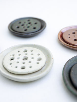 Ceramic soap dishes