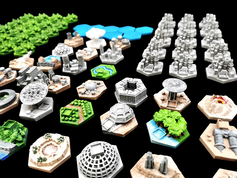 Miniature : Upgrade Kit for - Terraforming Mars (3D Tiles)