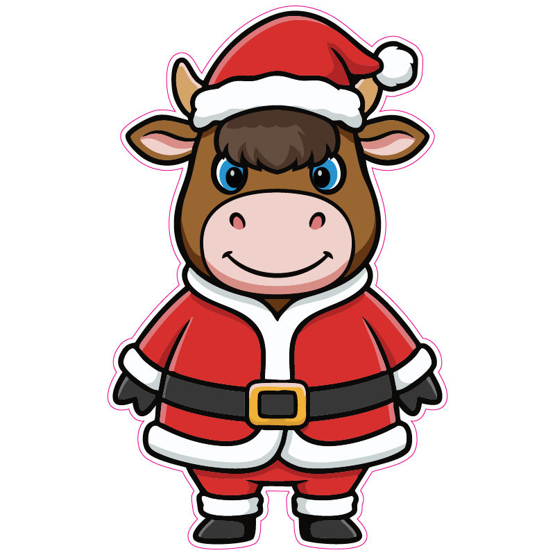 MJCC128 Highland Cow Santa