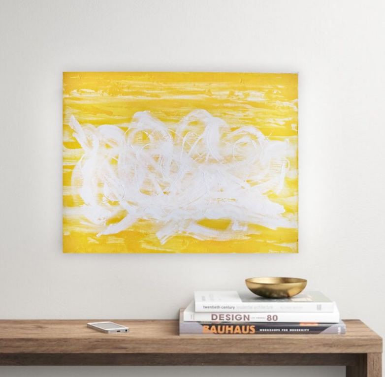 Alegría, acrílico sobre panel de madera, 50x60cm.