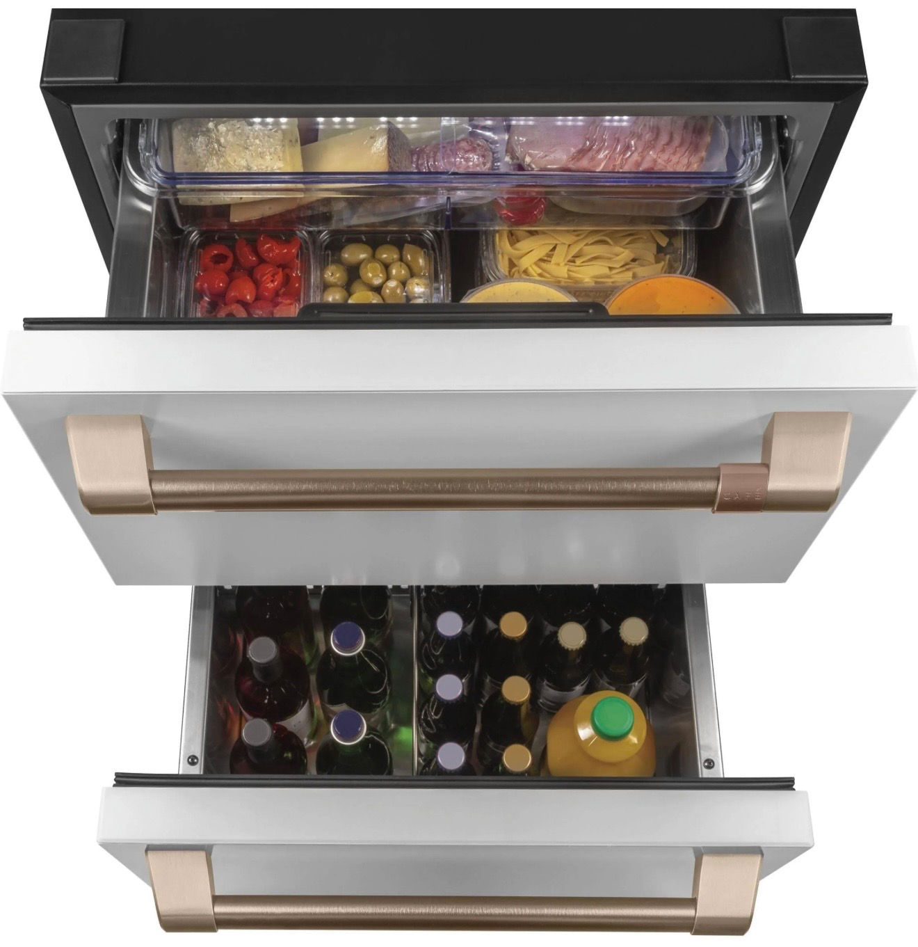 Cafe 24” Undercounter Double Drawer Refrigerator – Matte White