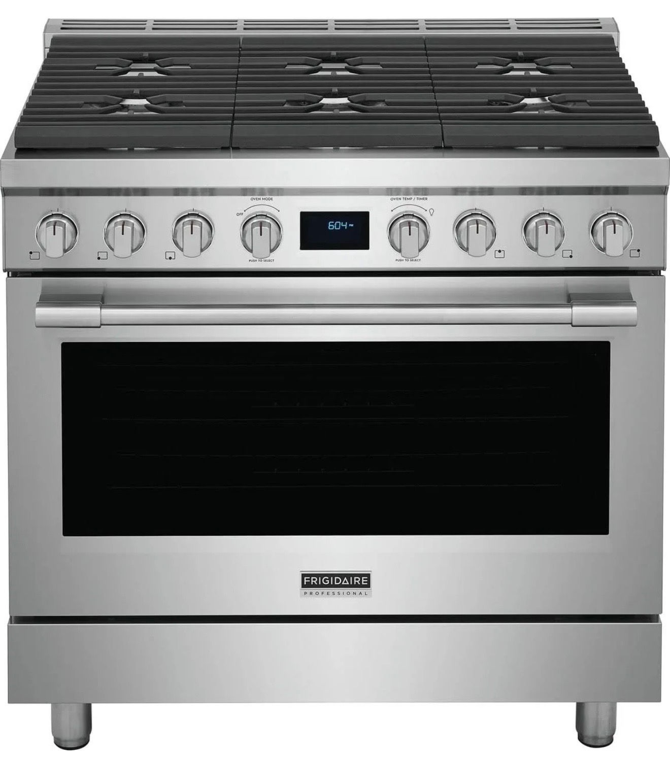 Frigidaire Professional 36” Dual Fuel Range – 6 Burners