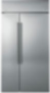 Cafe 42” Stainless Steel Built-in Side by Side Refrigerator