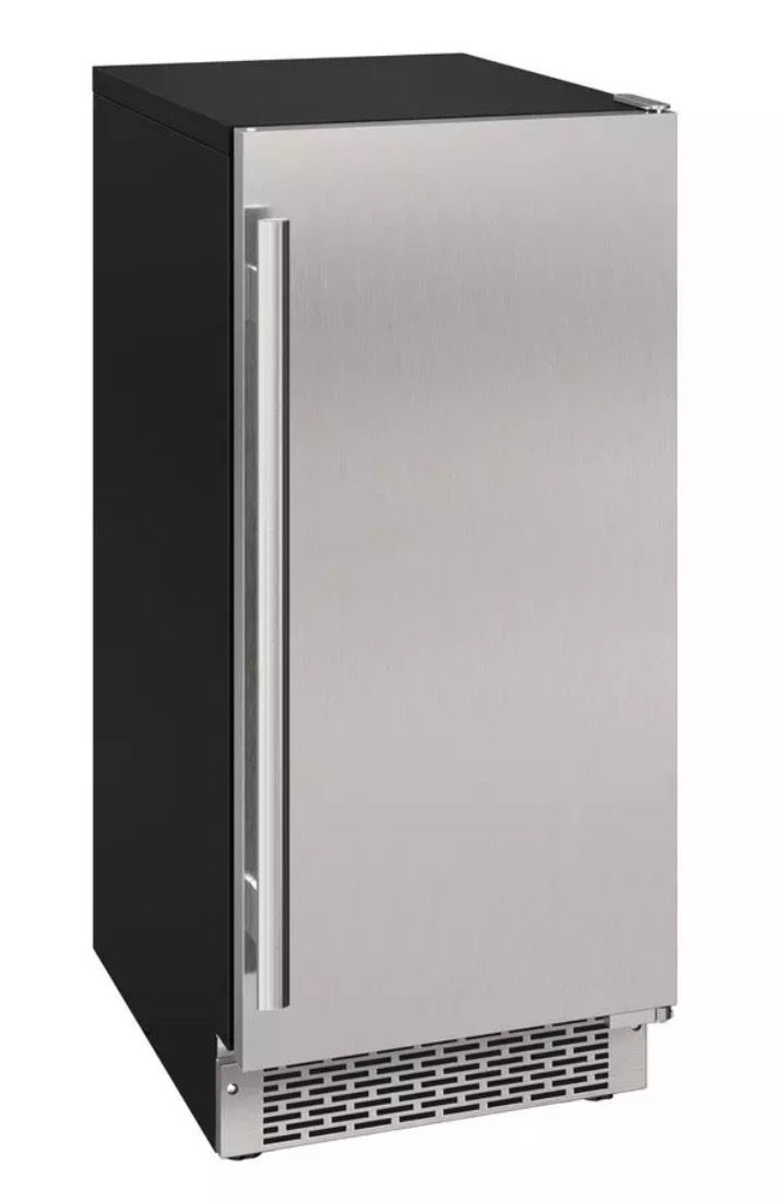 Avallon 15” Built-in Clear Ice Maker w/ Drain Pump –56 lbs.Daily