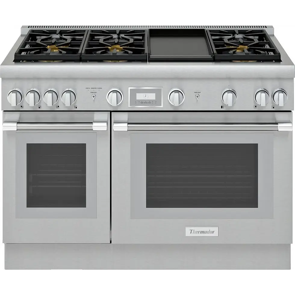 Thermador 48” Dual Fuel Range - 6 Burners/Griddle