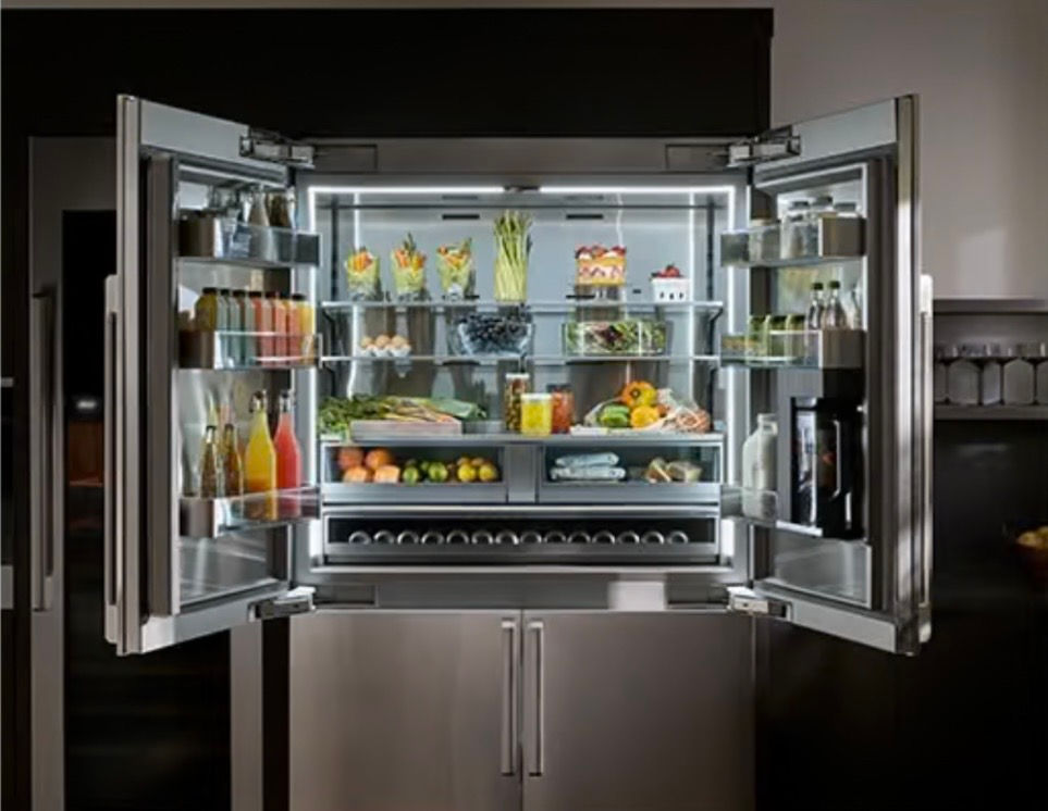 Thumbnail: Dacor 48” Built-In Panel Ready 4-Door French Door Refrigerator