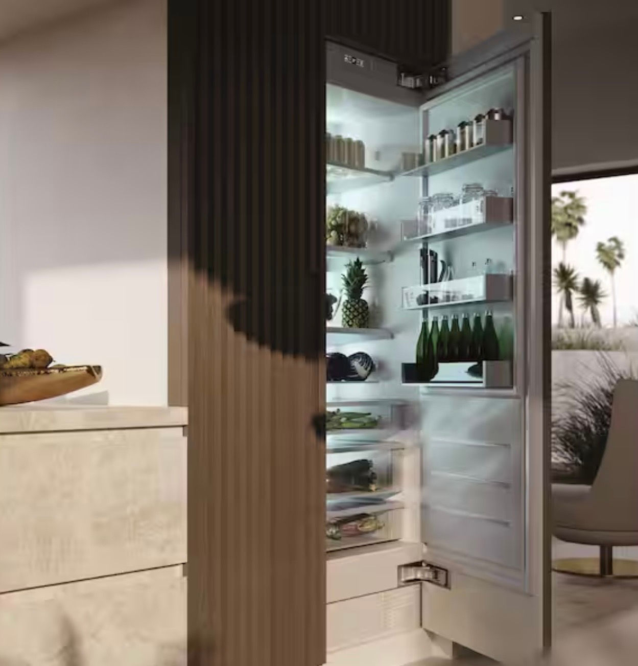 Monogram 48” Panel Ready Side by Side Fridge/Freezer Columns