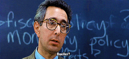 Bueller? Bueller? Anyone?