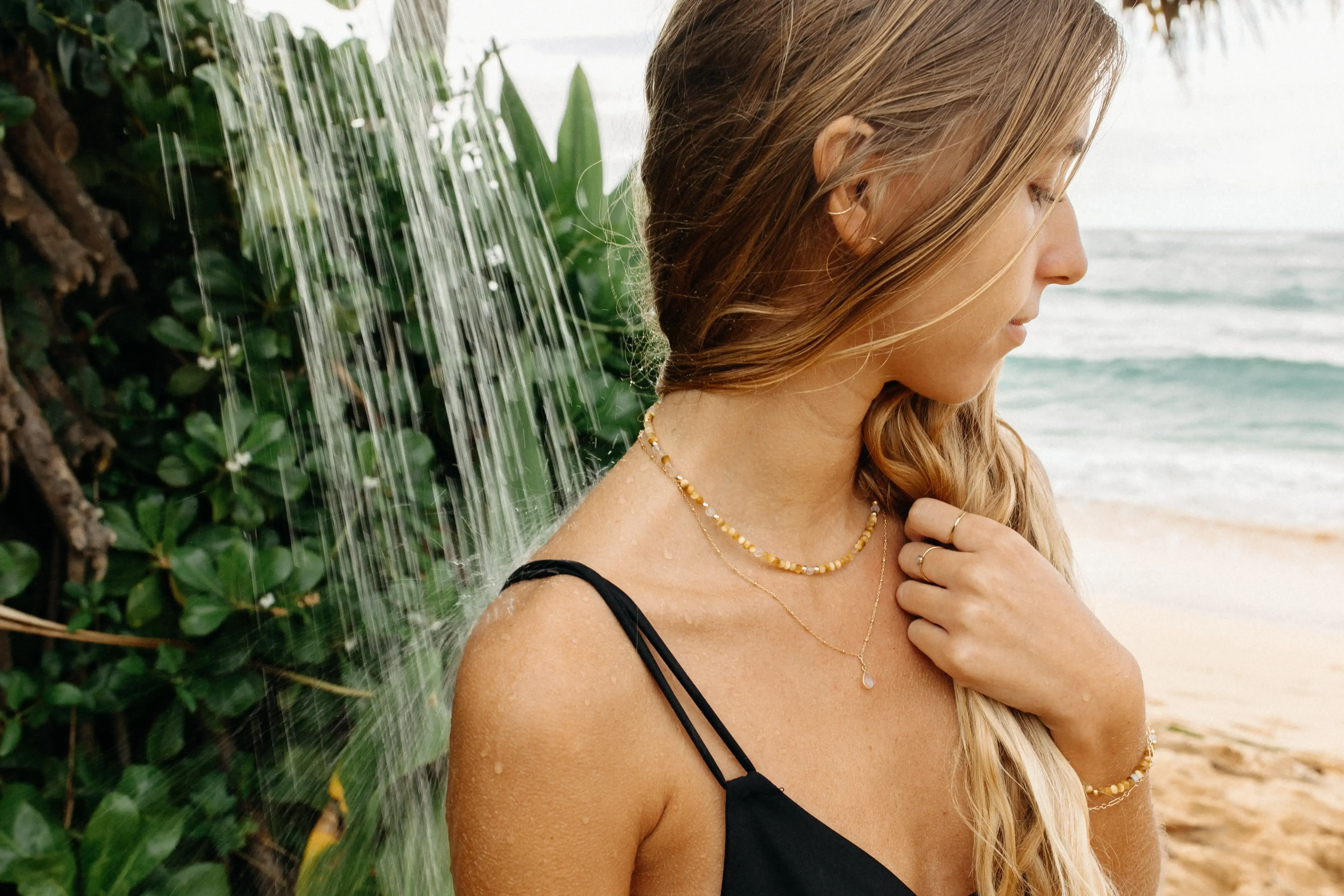 Beaded Stones Necklace