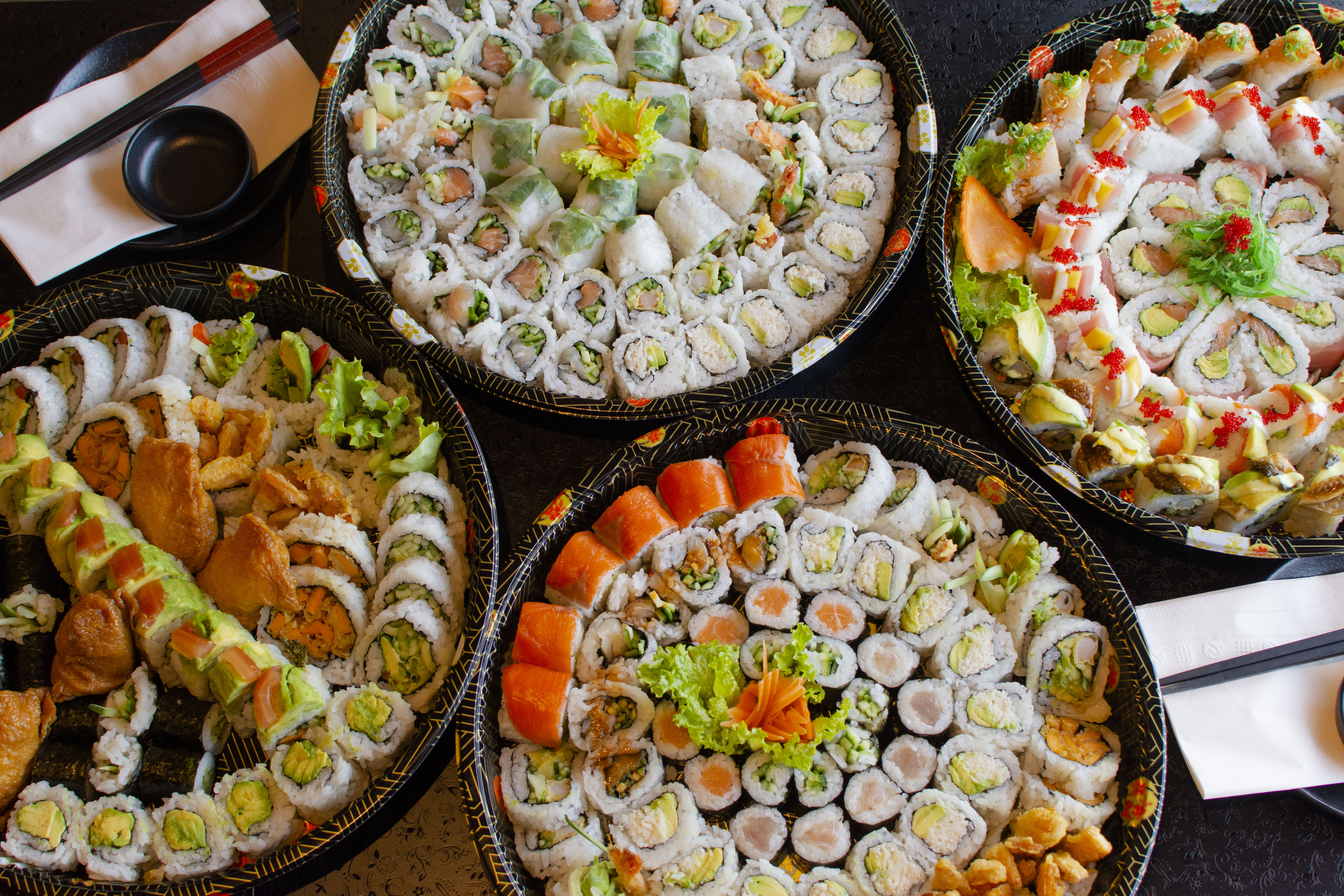 Arranged Food and Objects