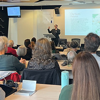 Academic speaking to council and community groups about digital technology for older adults