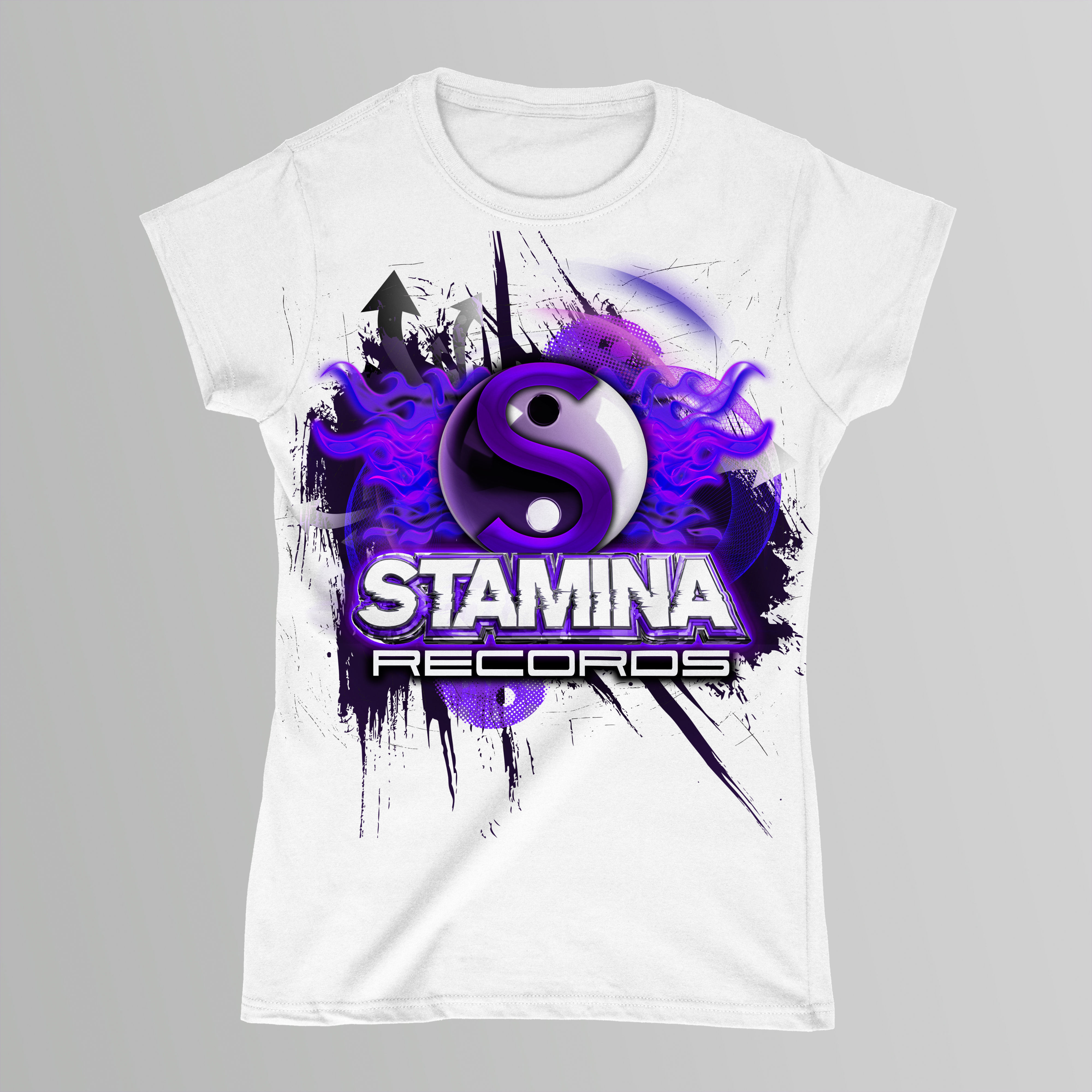 Stamina Classic Ladies T-Shirt (Black/White)