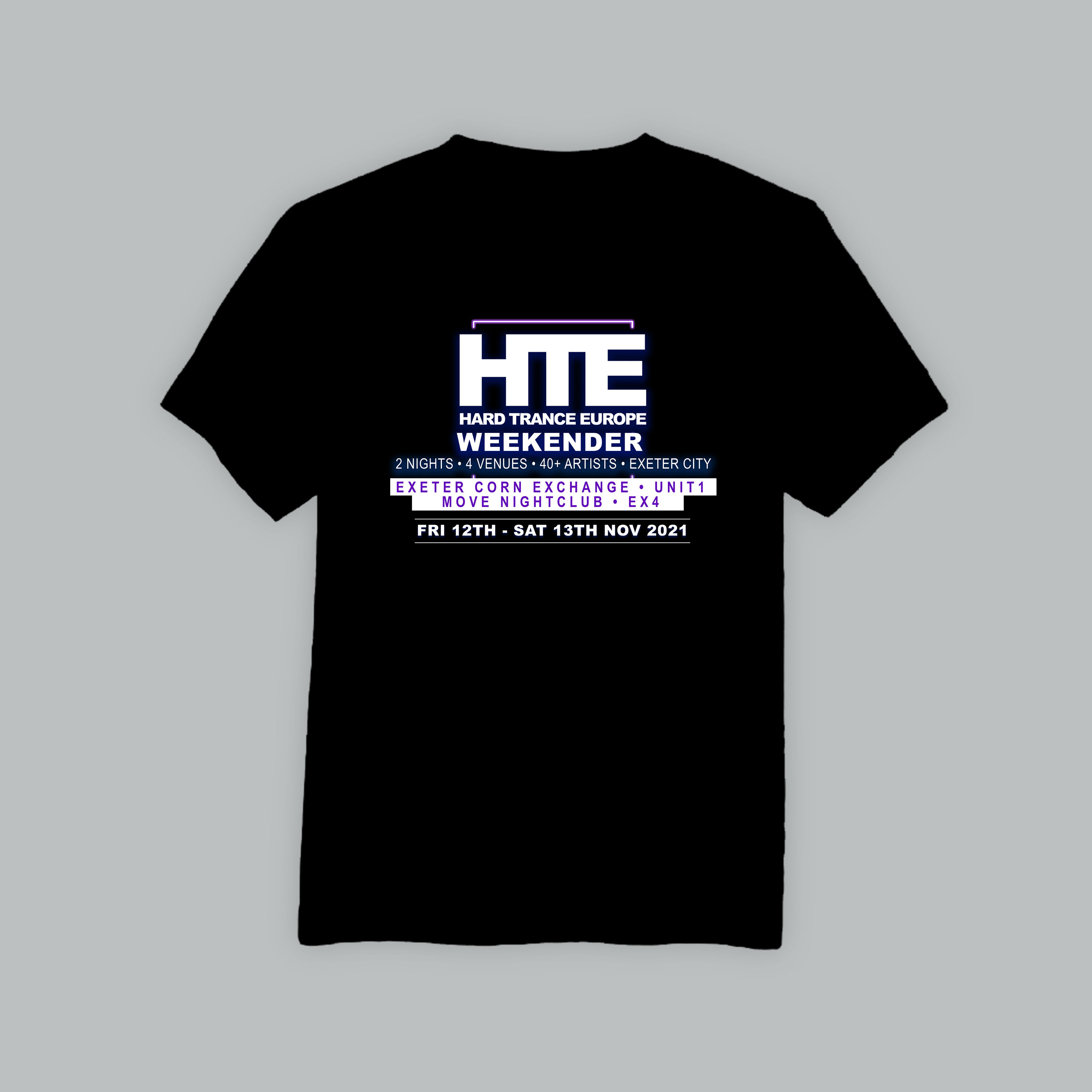 HTE Weekender Official T-Shirt (Front and Back Print)