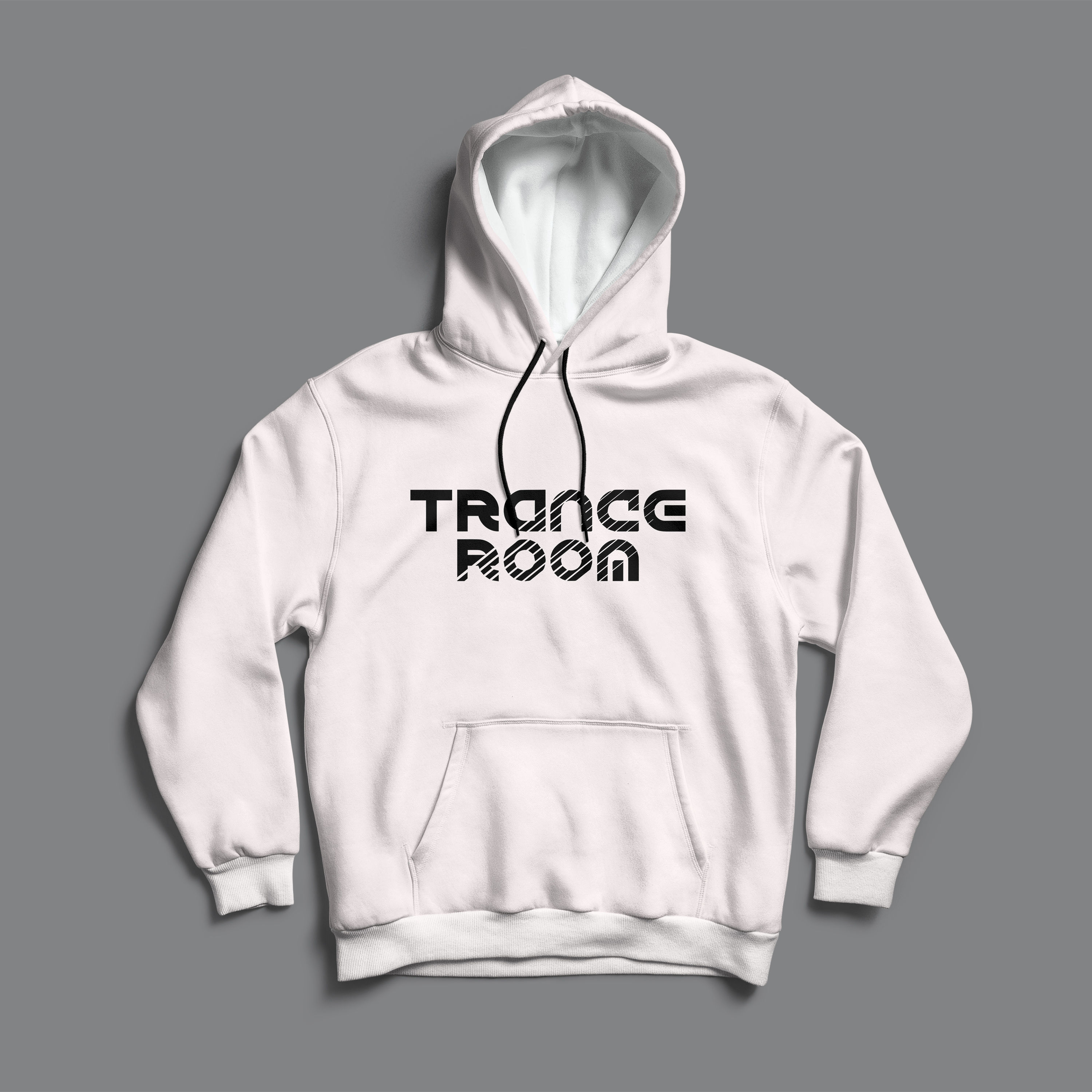 Trance Room Hoodie (Black / White)