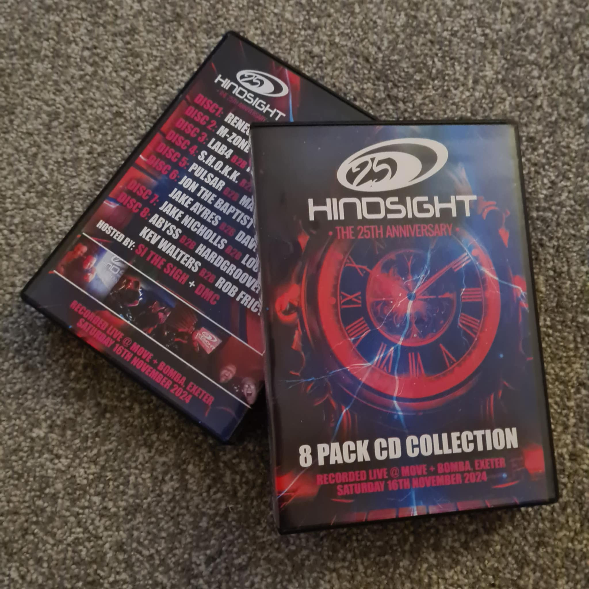 Hindsight 25th Birthday 8 Pack CD Collection (Exeter Edition)