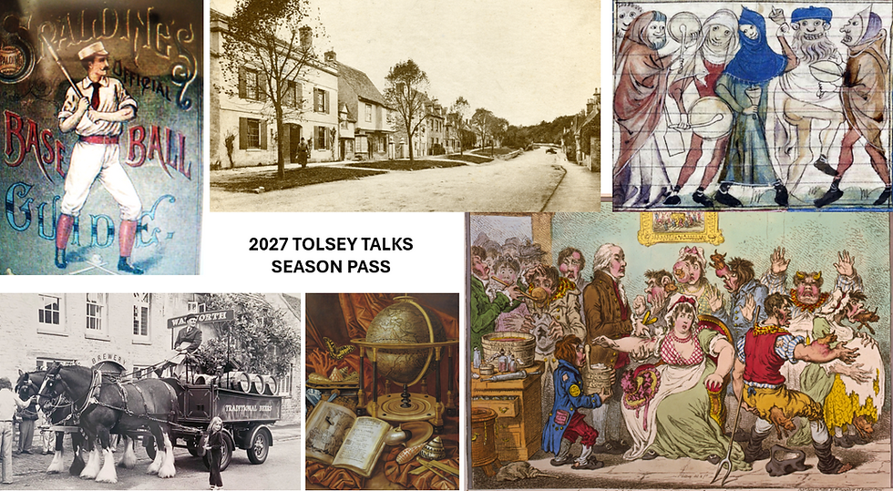 2027 TOLSEY TALKS Season pass for all six talks