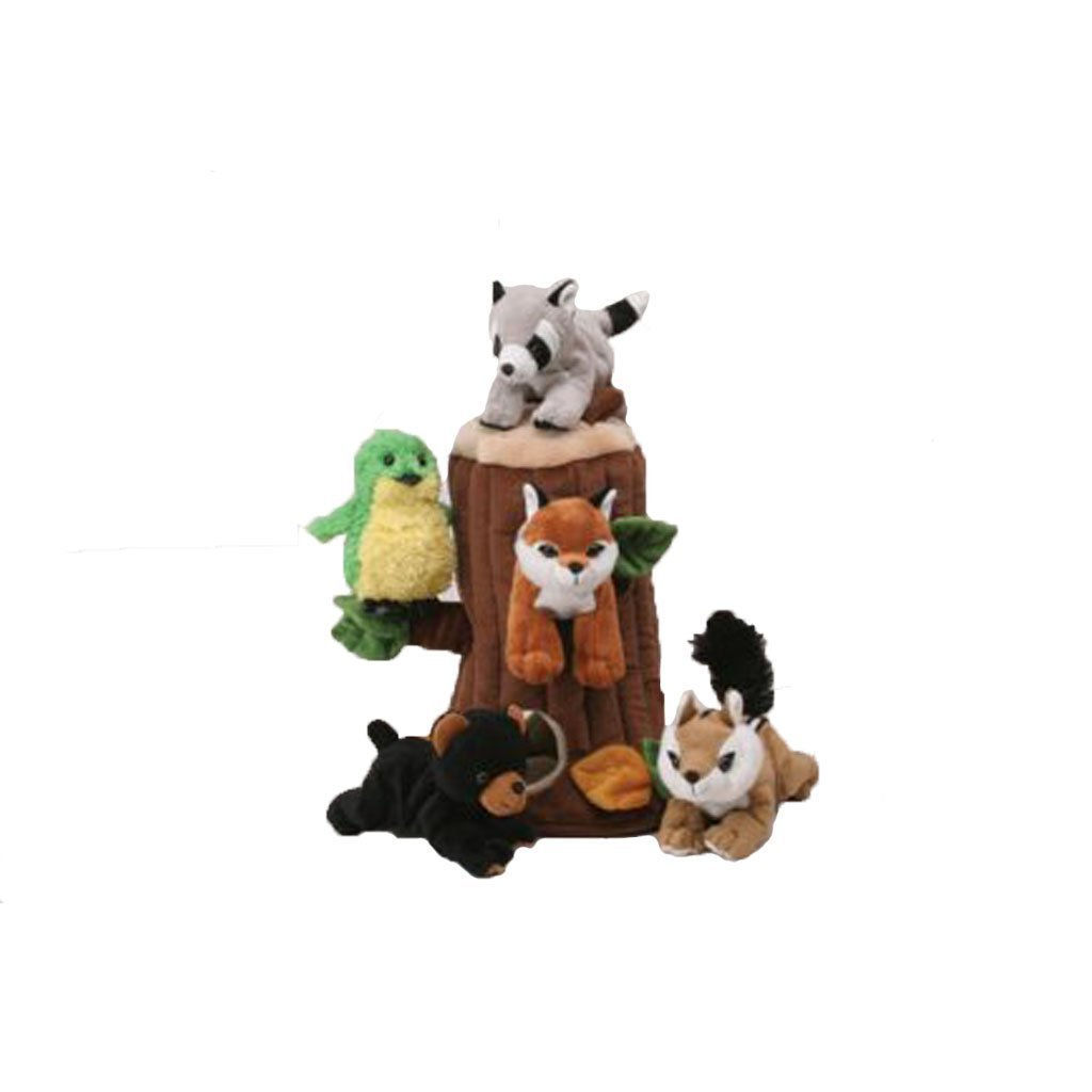 Plush Treehouse with Animals - Five (5) Stuffed