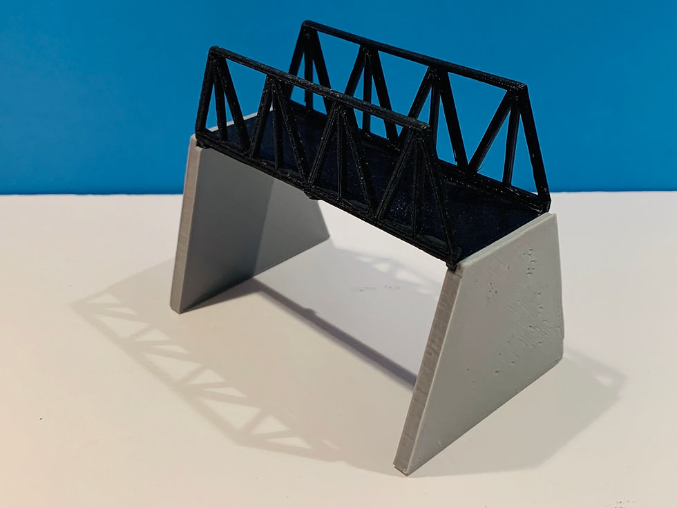 Assembled Warren Truss Bridge