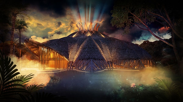 Conceptual drawing of the Cirque du Soleil at Riviera Mayan