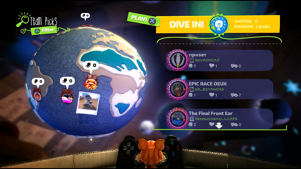 A screenshot of LBP Karting custom server team picks.