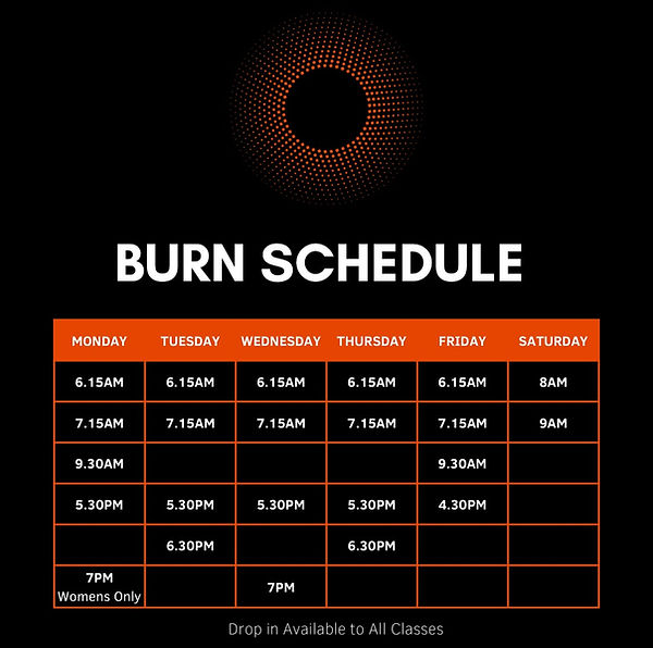 HEAT Health and Fitness Class Timetable