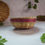 Thumbnail: Small round basket with pink border